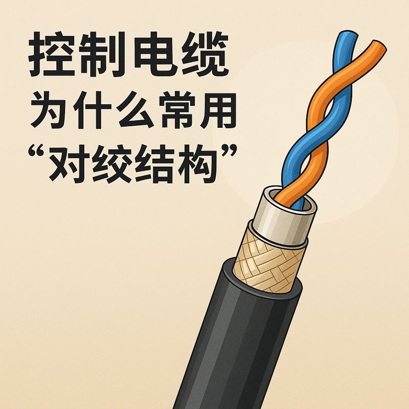 控制電纜為什么常用“對(duì)絞結(jié)構(gòu)”？